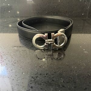 Salvatore Ferragamo Reversible Black Men’s Belt Size 42